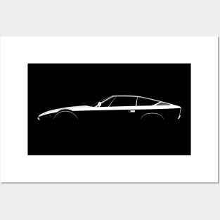 Maserati Khamsin Silhouette Posters and Art